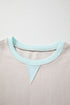 Striped Colorblock Patchwork Drop Shoulder Sweatshirt